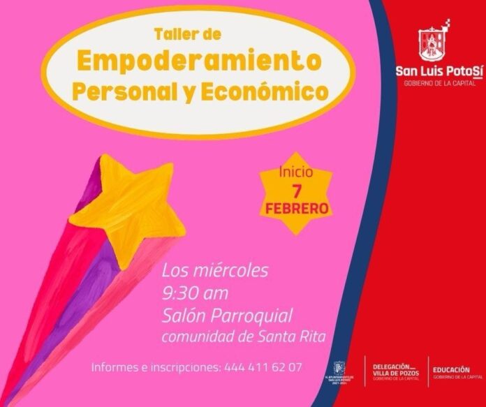 El Ayuntamiento de San Luis Potosí impulsa el Empoderamiento Personal y Económico de las Mujeres en Villa de Pozos